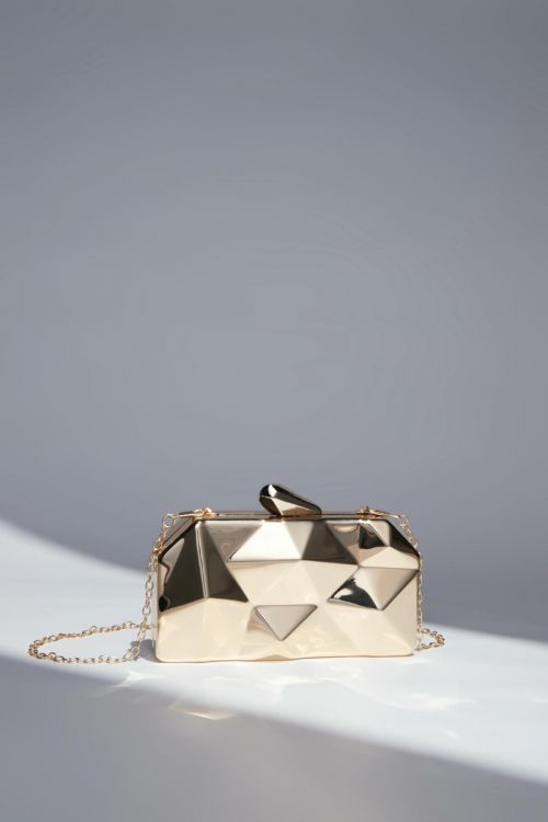 Gold tone clutch