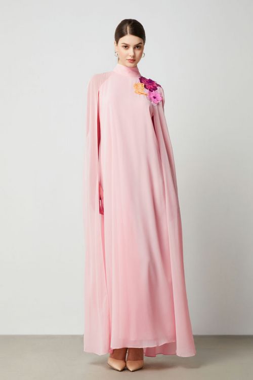 Flower embellishment kaftan