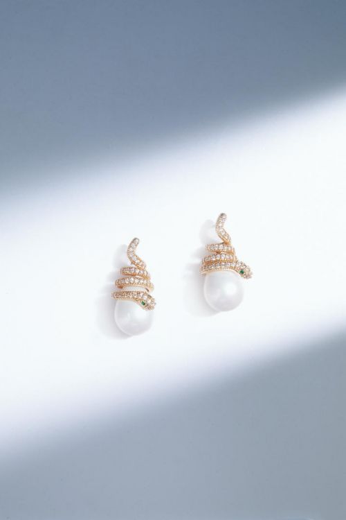 Spiral shape earrings