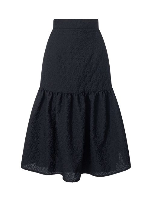 jacquard black skirt