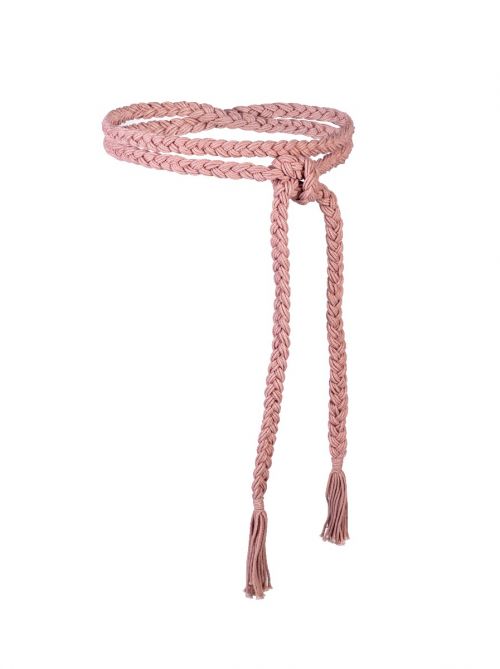 femi9 braided self-knot belt