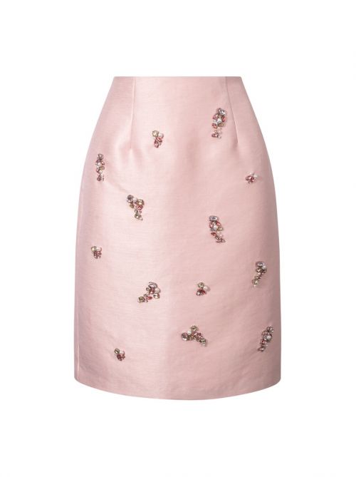 Embellished pencil skirt