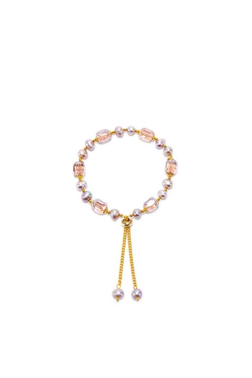 Pink crystals bracelet