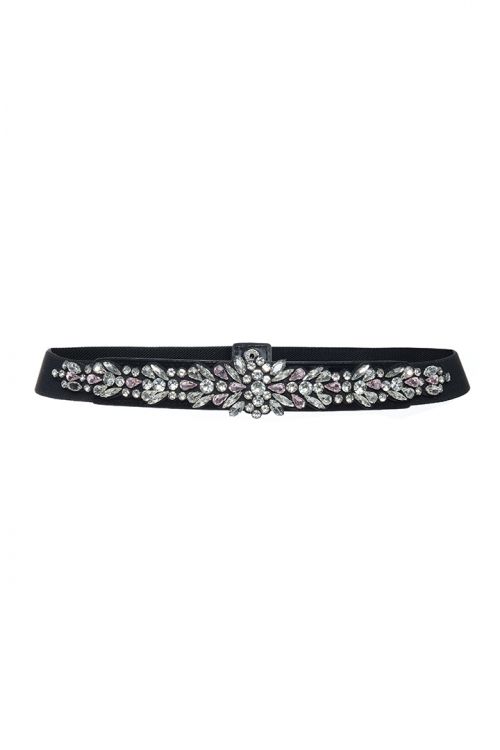 Crystal embellishment belt