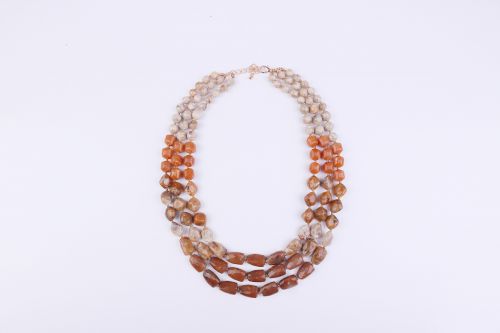 layers stone necklace