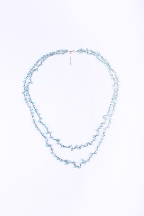 double layer beaded necklace