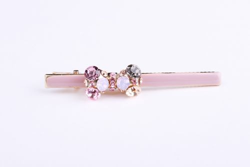 glass and gems hair pin