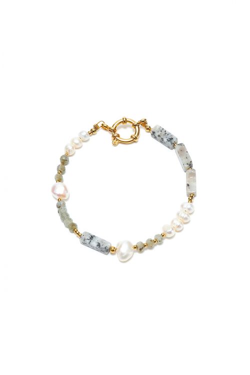 Multi toune pearls bracelet