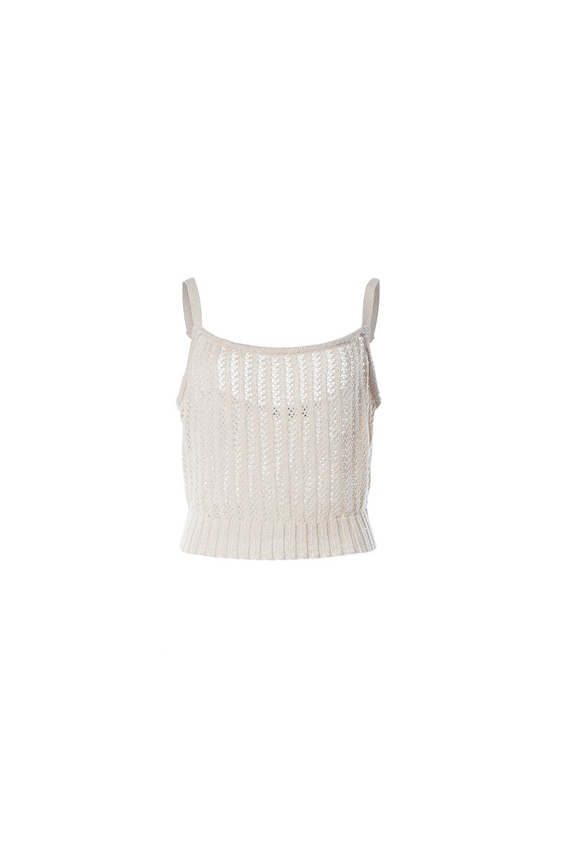 Unique line knitted top