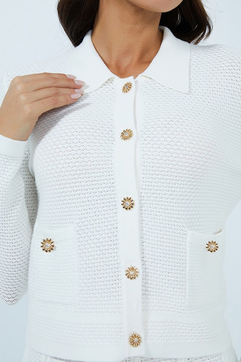 Collared buttoned top