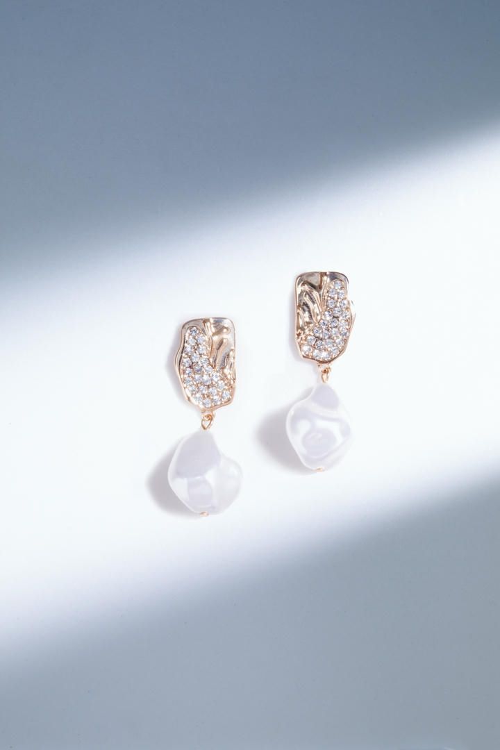 Double drop detail earrings