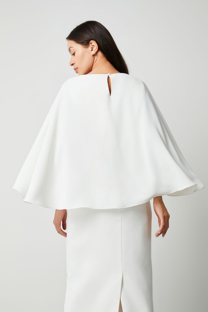 Frill Cape Sleeve Top