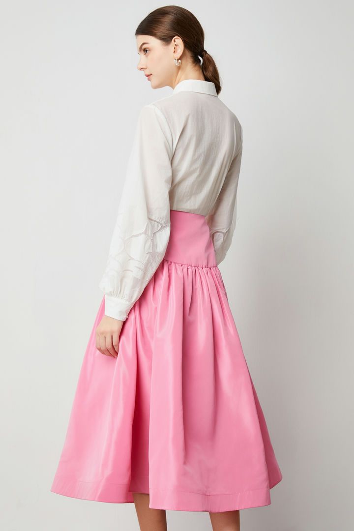 Taffeta A-Line Skirt