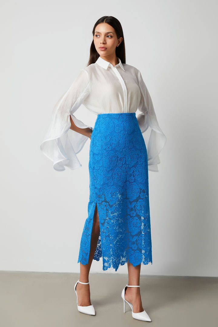 Lace overlay skirt