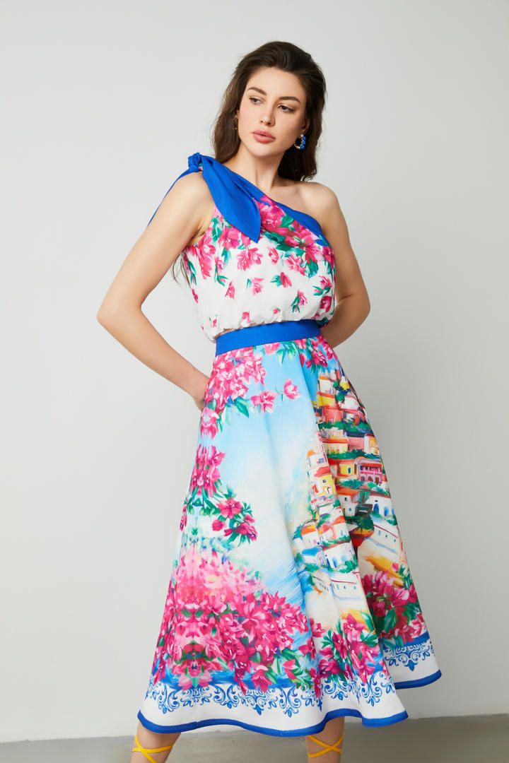 Floral prints skirt