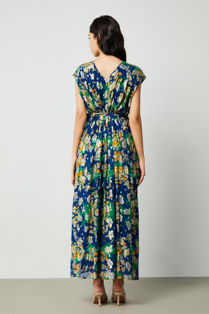 Printed jacquard dress