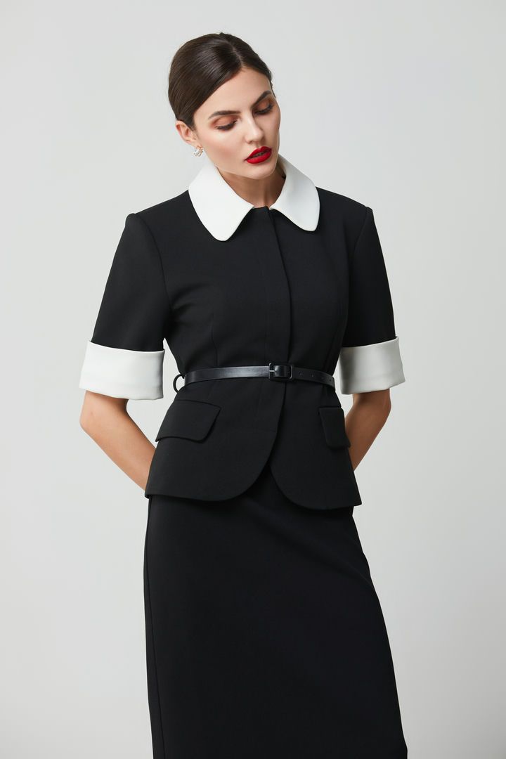 White collar blouse