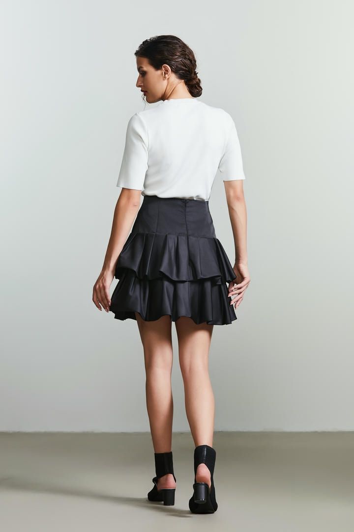 Ruffle mini skirt