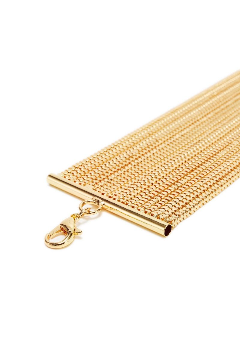 Gold-tone chain choker