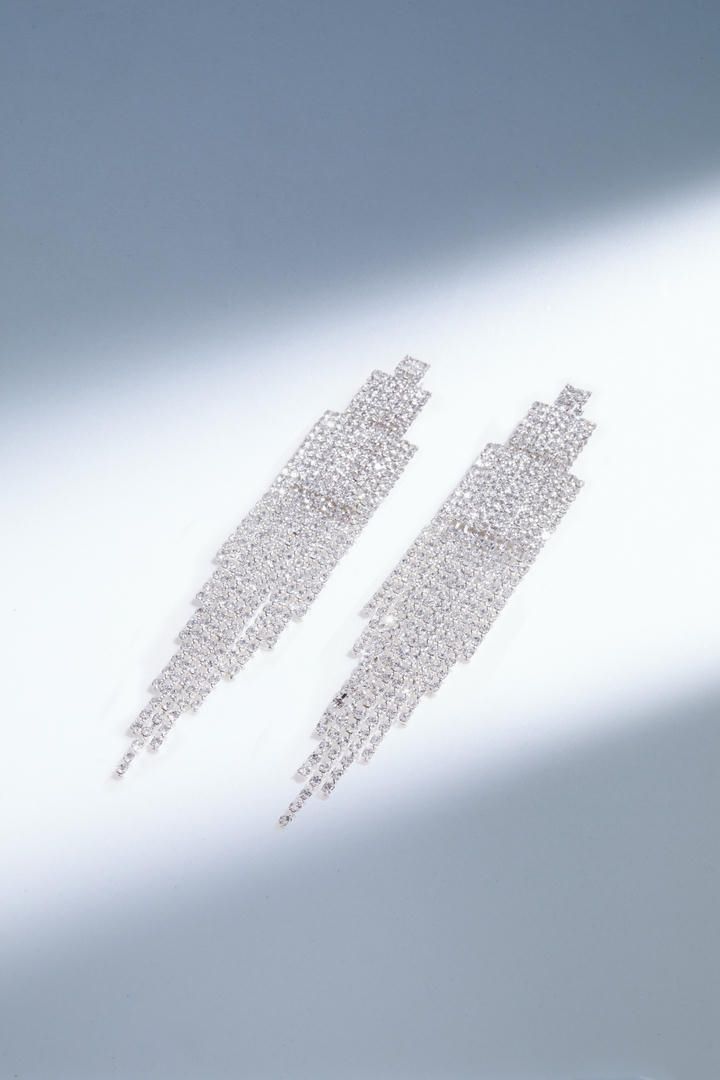 Statement fringe detail earrings