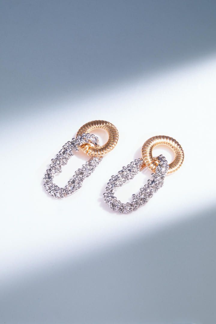 Double circle earrings