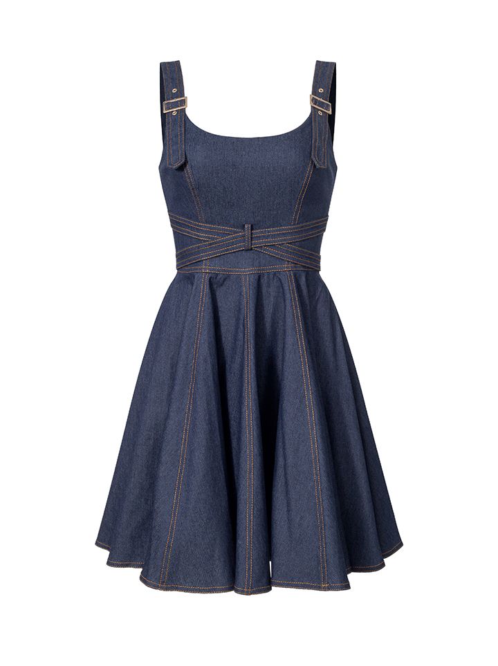 Mini Denim Dress | femi9