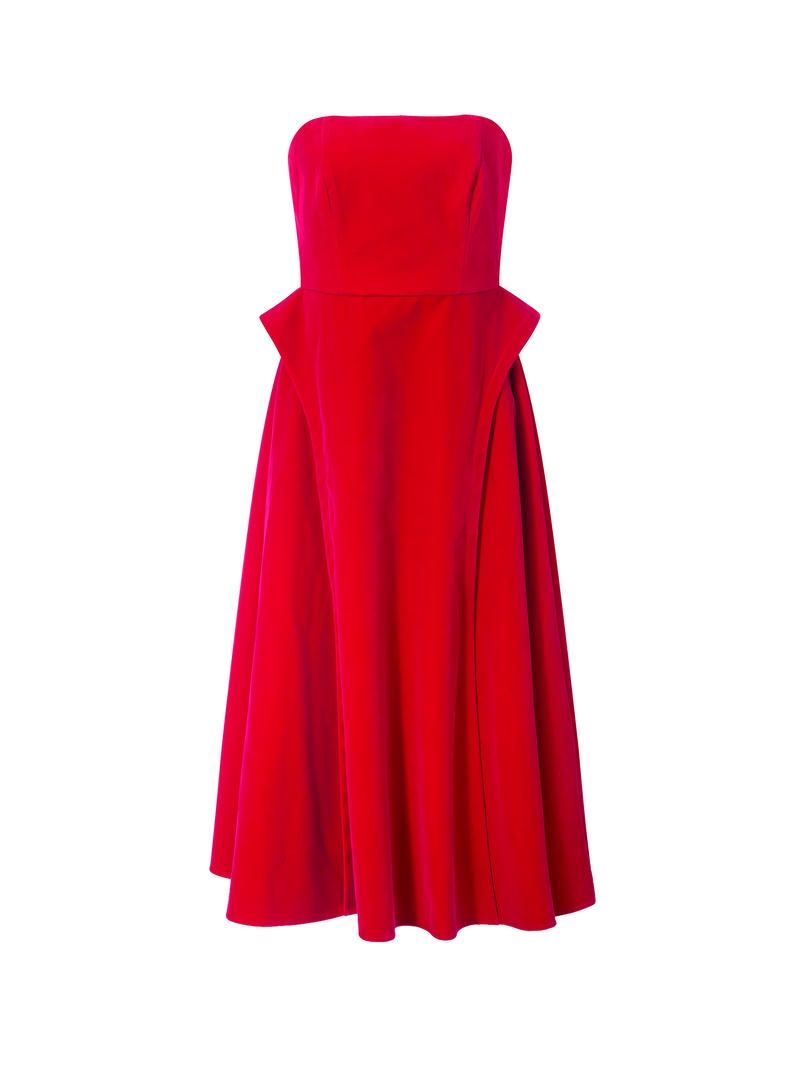 Fit and flare velvet dress