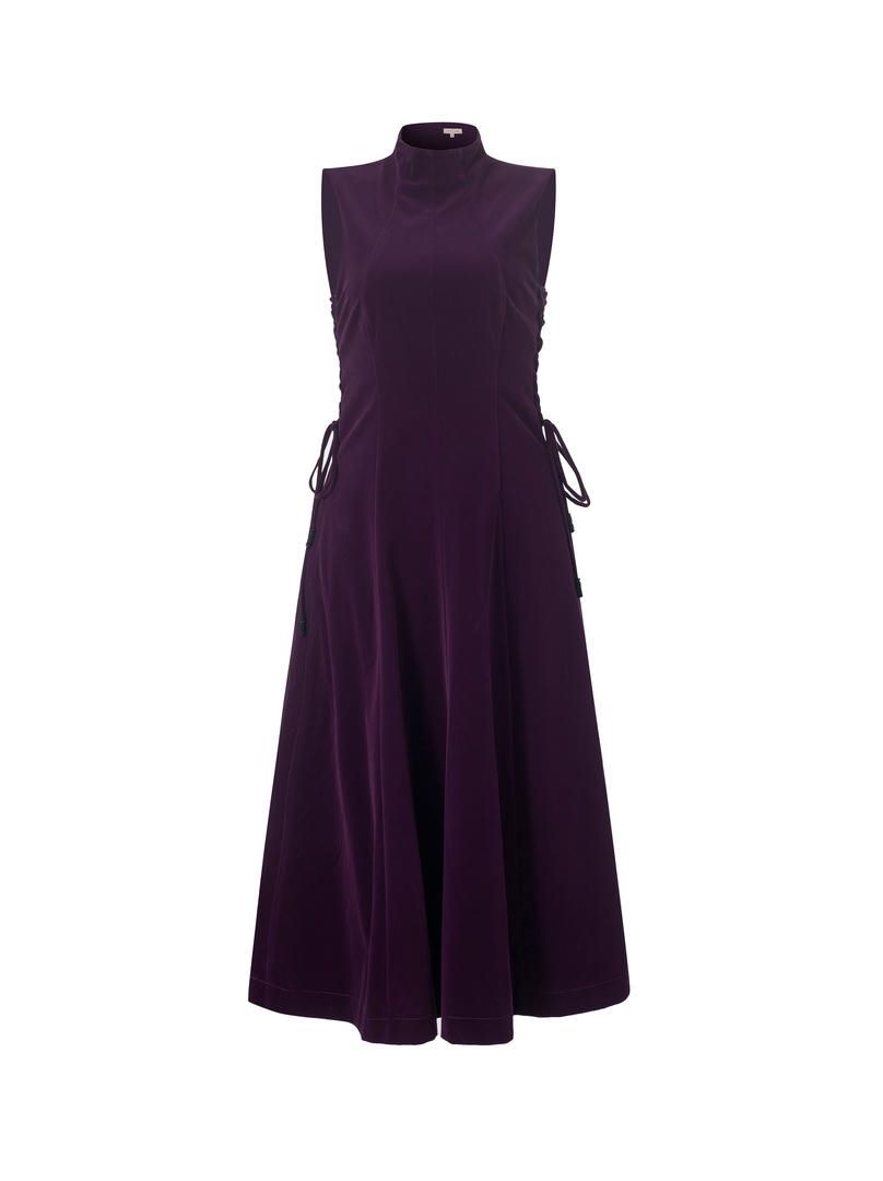 Velvet A-line dress