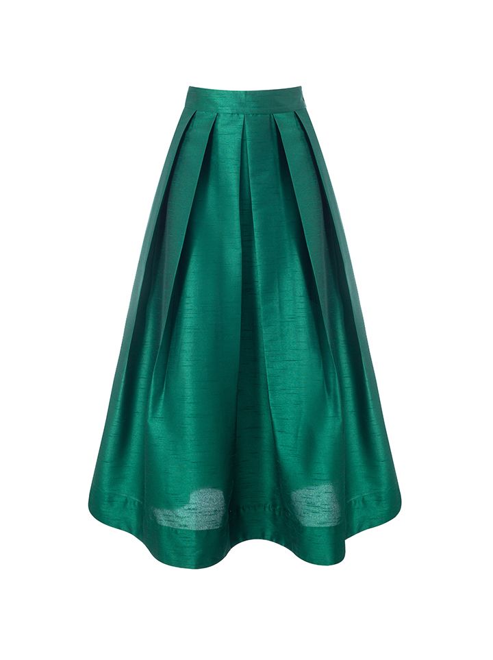 Pleated waist skirt