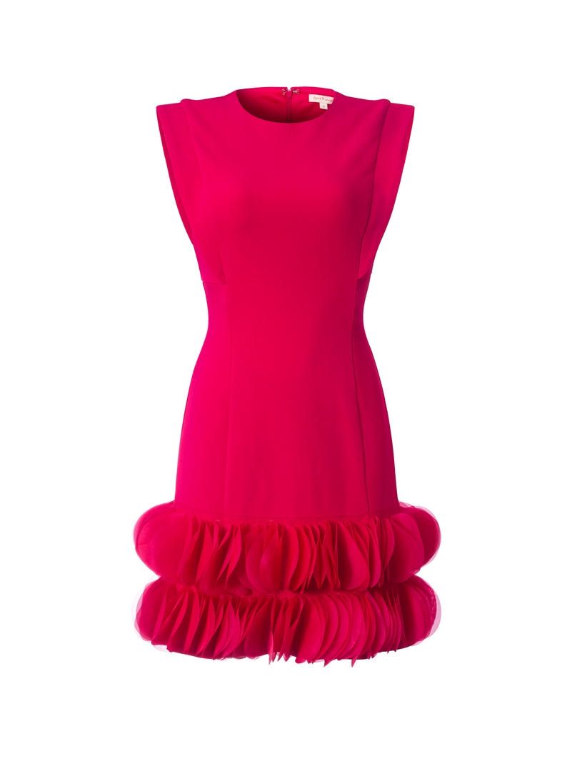 Round ruffled hem dress