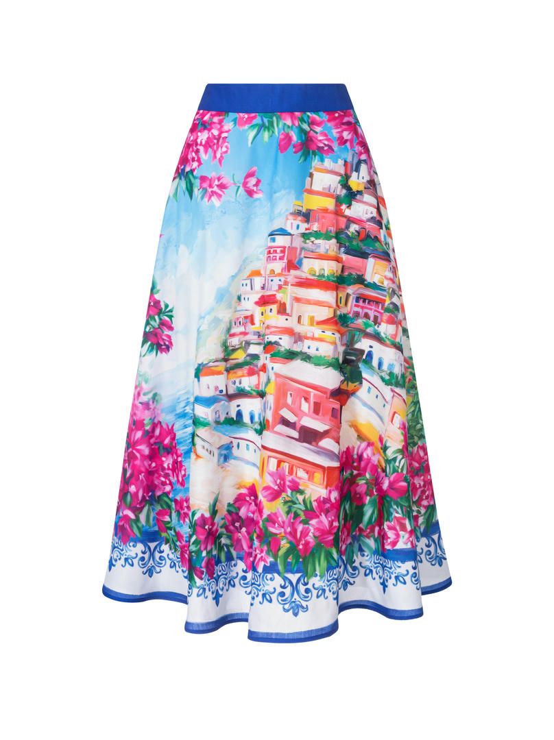 Floral prints skirt