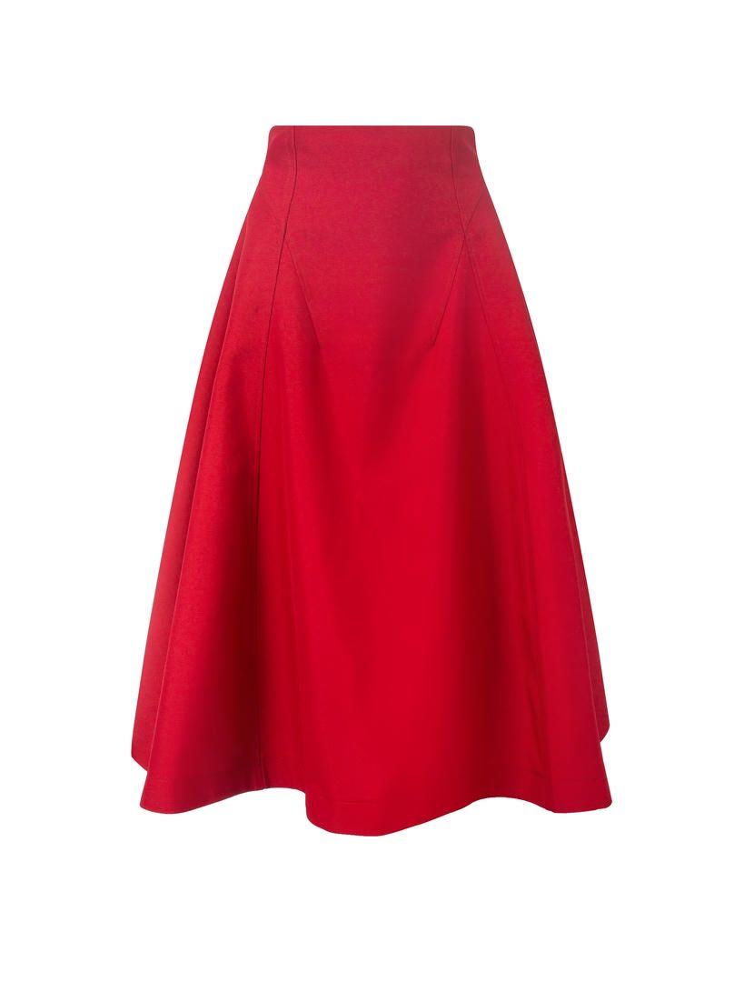 Crepe A-line skirt