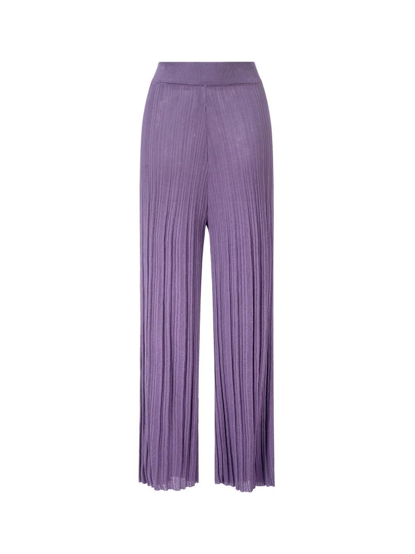 Wide leg knit pants