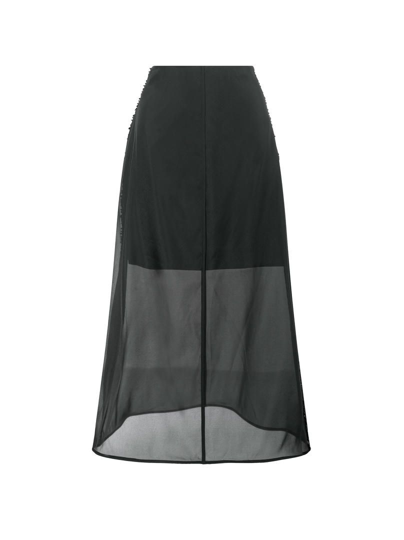 Sheered organza skirt