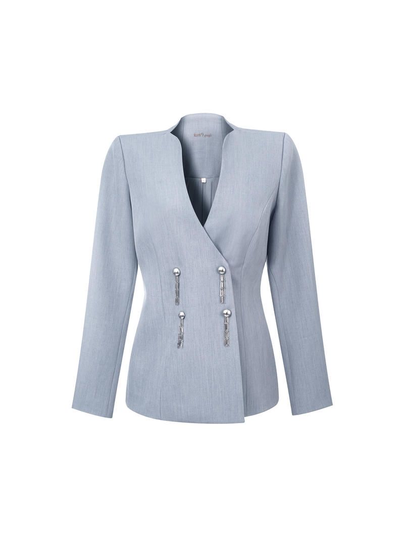 tassel buttons blazer