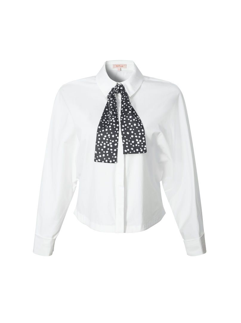 Neck-tie collar shirt