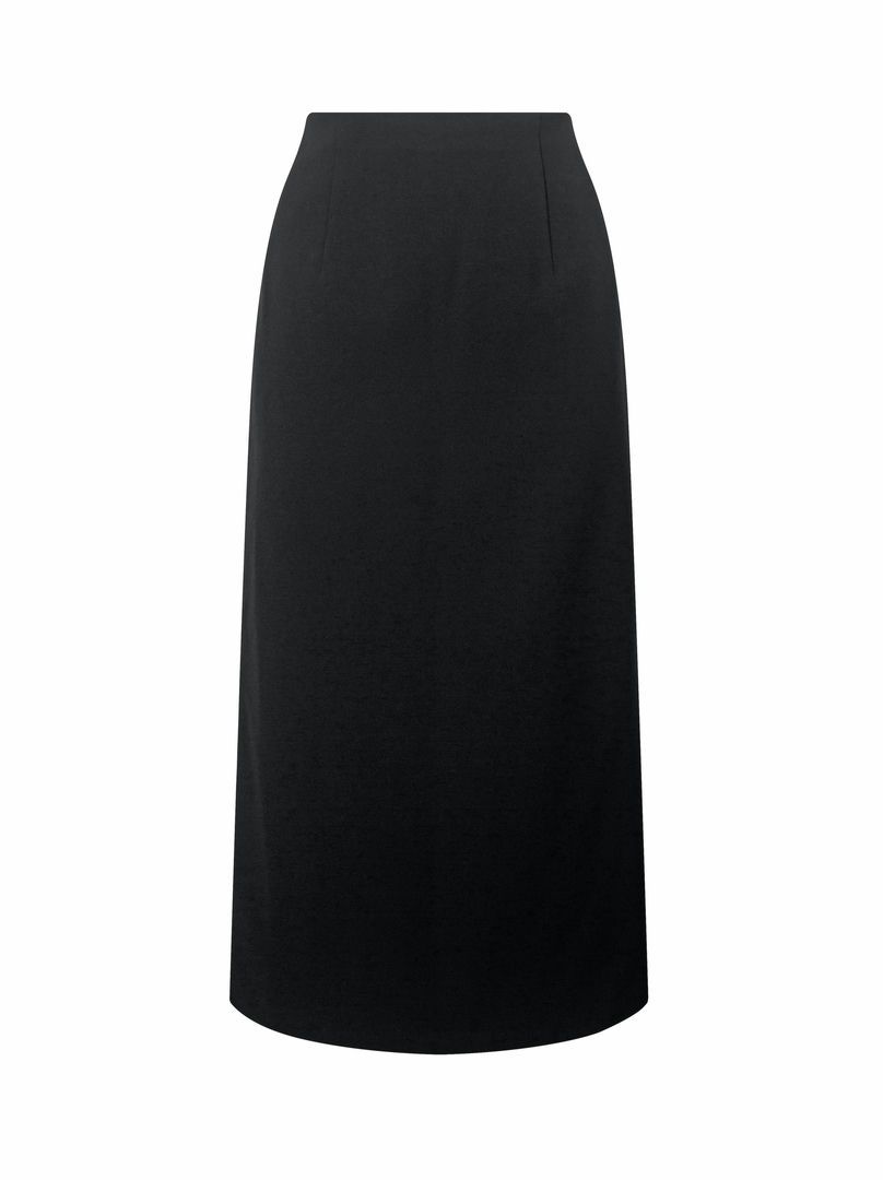 Pencil cut crepe skirt