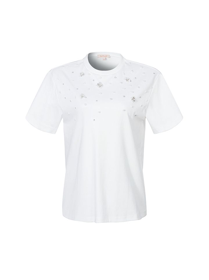 Embellished White T-Shirt