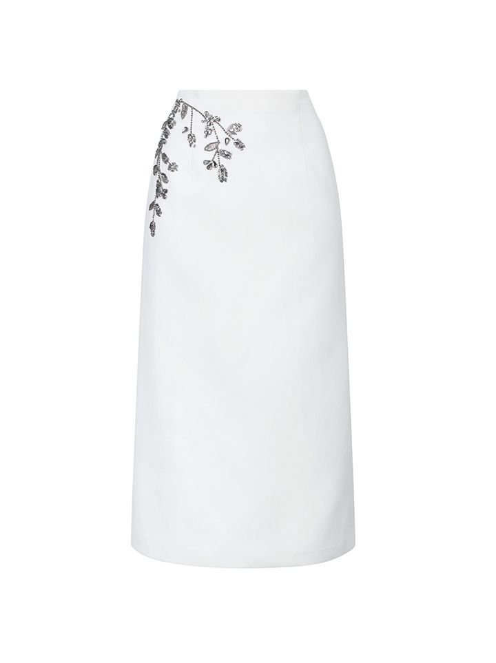 Embellished Side Skirt