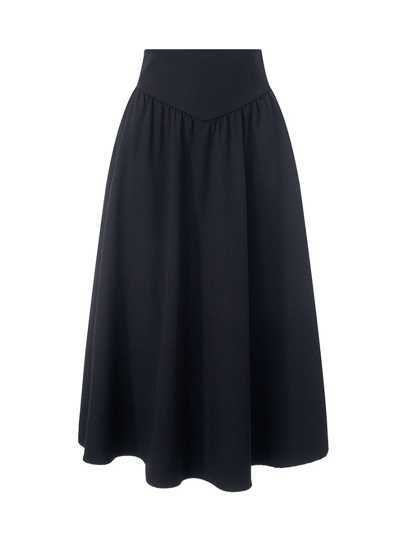 Wide waist skirt