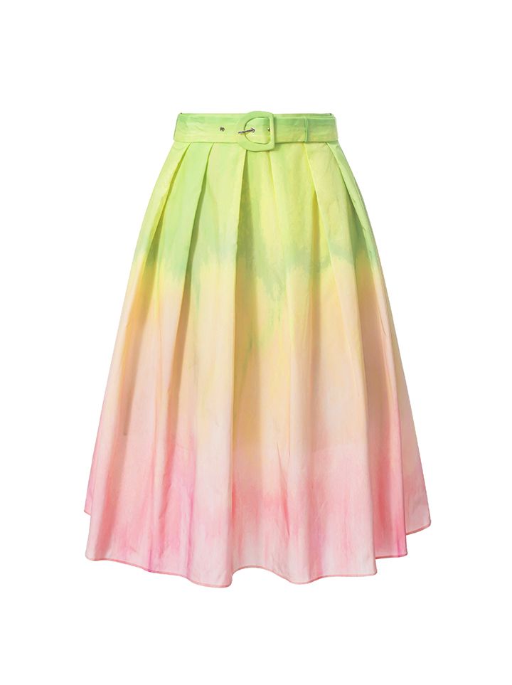 Tow tone color skirt