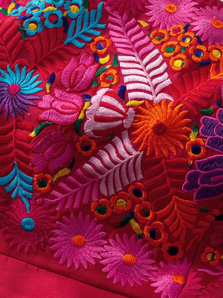 Colorful Embroidery Dress