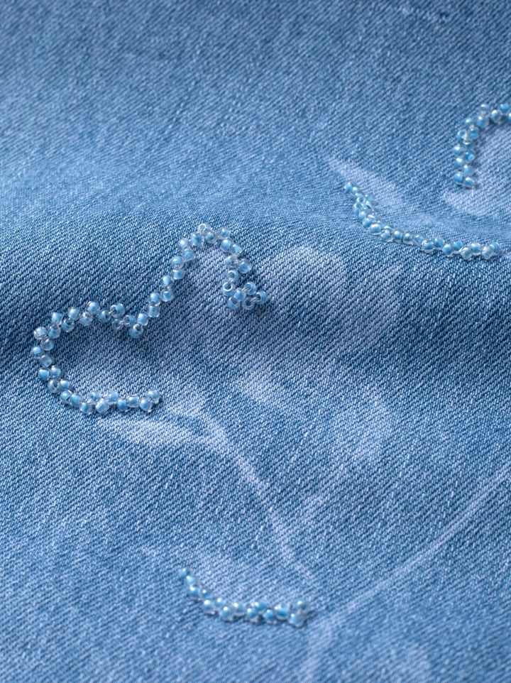 Beading and prints Jeans