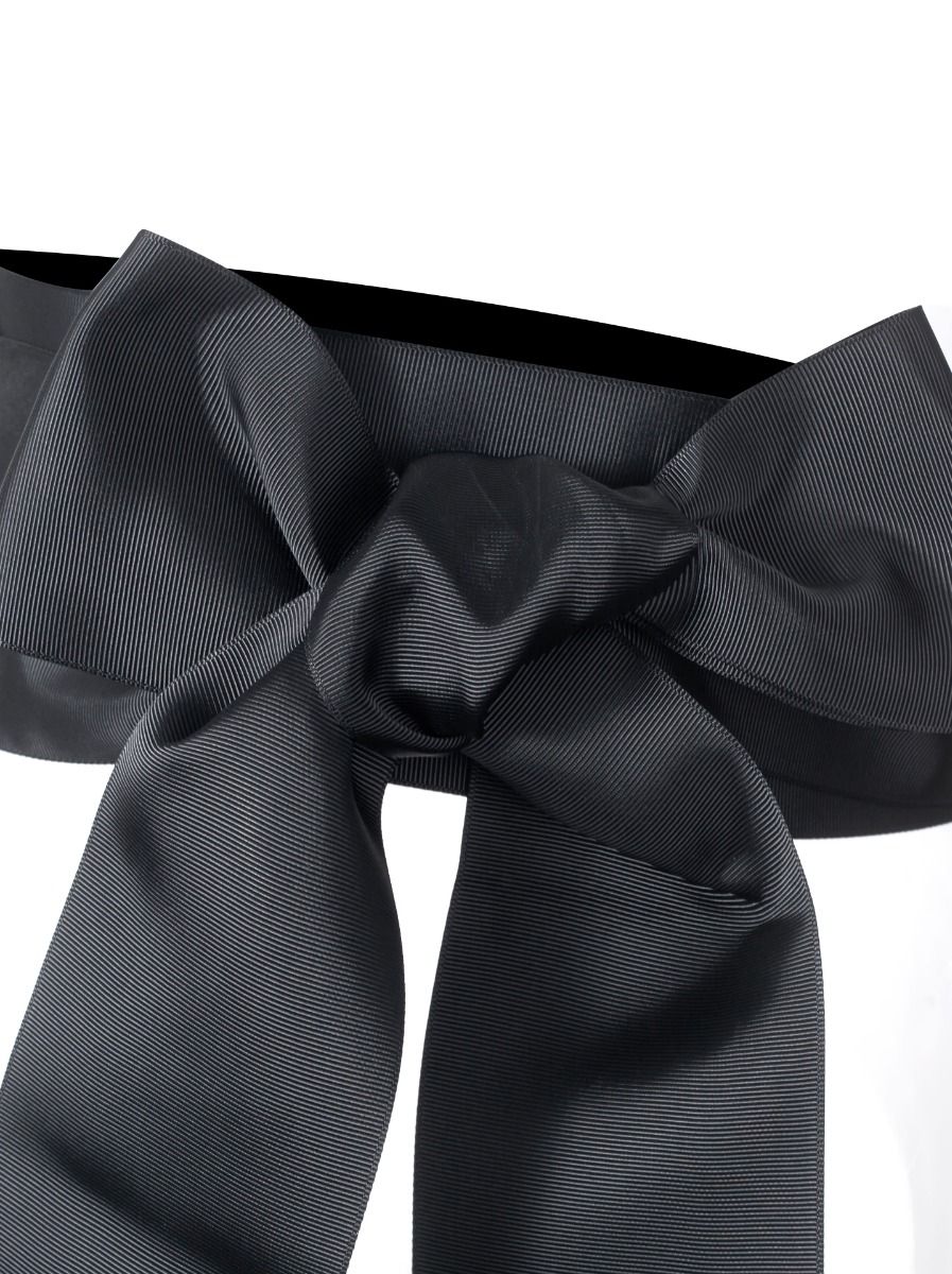 Fabric bowtie waist belt