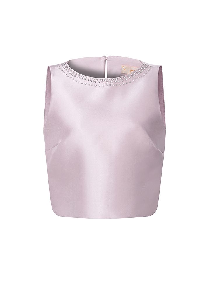 Taffeta cropped top