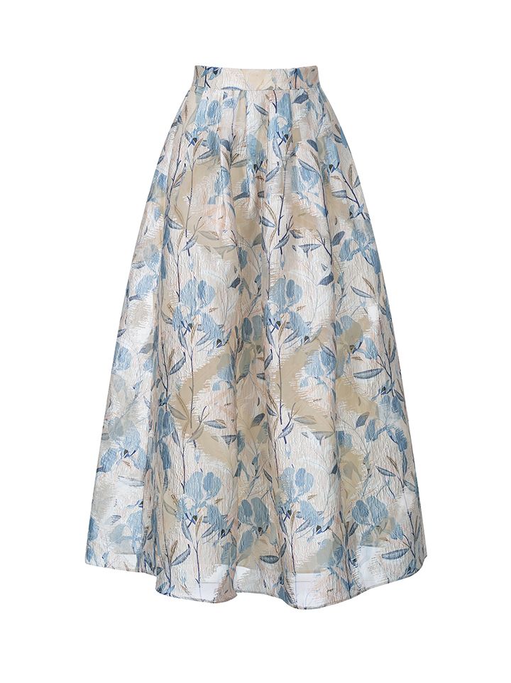 Brocade floral skirt | femi9