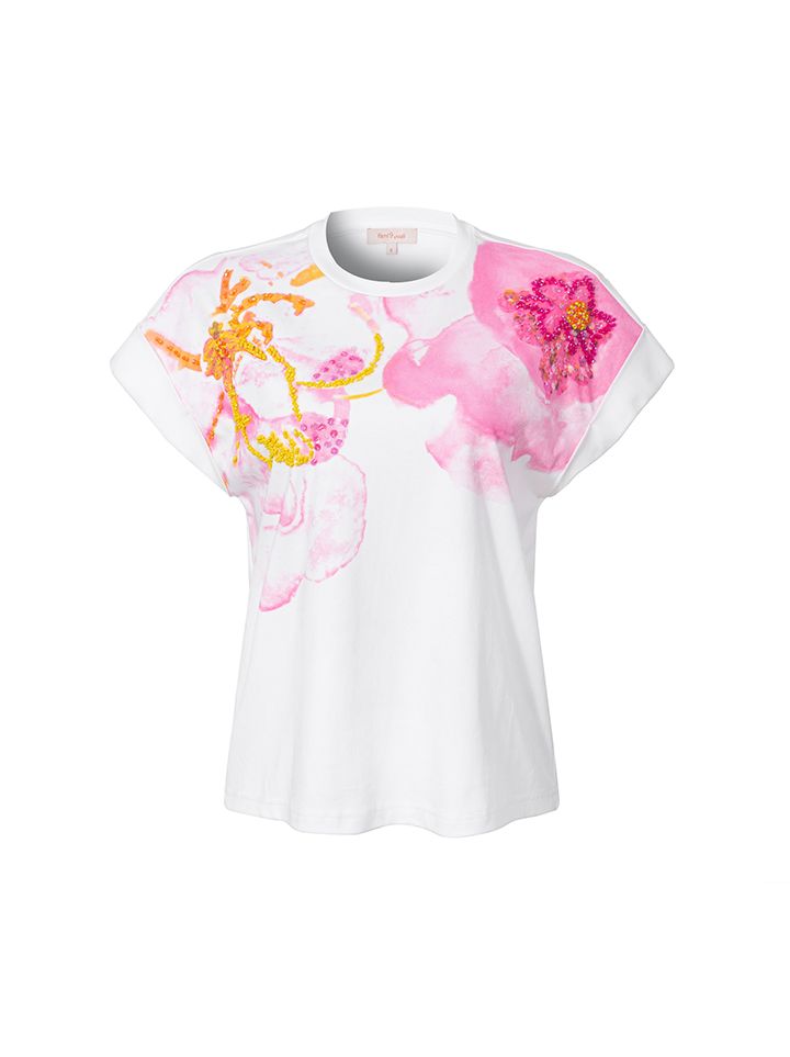 Floral embellishments T-shirt