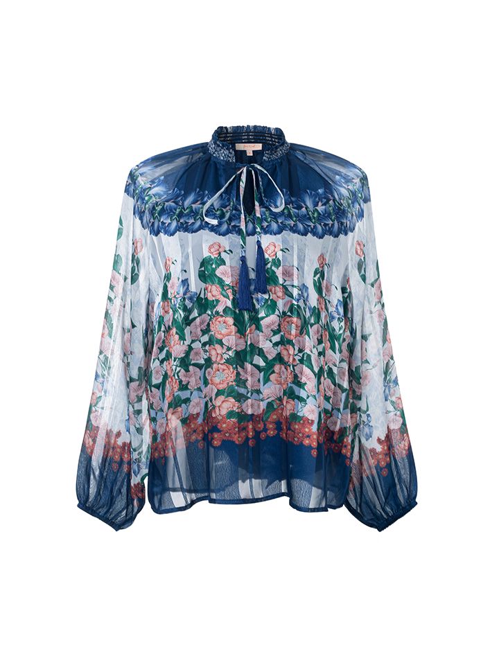 Floral chiffon blouse