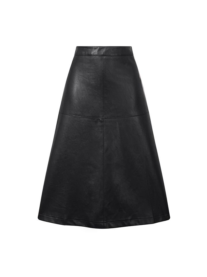 A shape PU skirt
