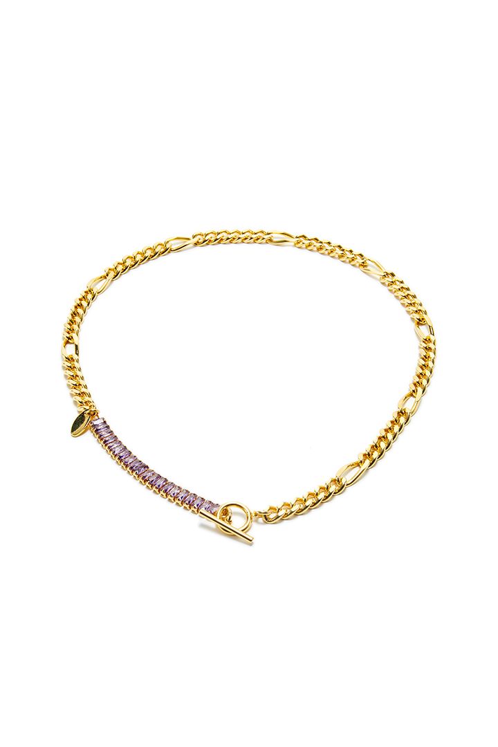 Purple crystals Necklace